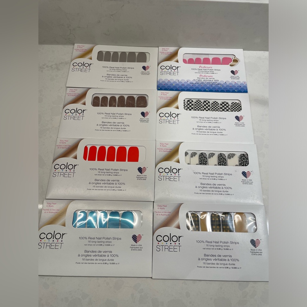 Set of 8 Color Street‎ Real Nail Polish Strips